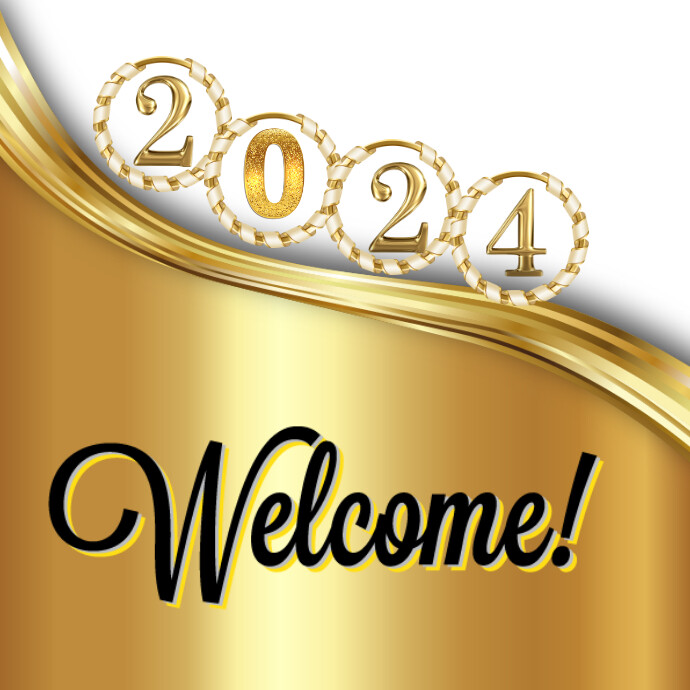 2024 poster| welcome 2024| poster design 2024 Logo template
